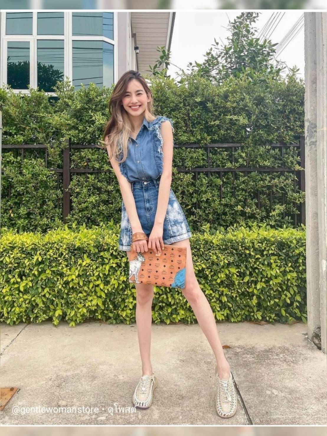 ผ้ายีนส์อย่างดีเสื้อกระดุมหน้า