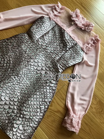 Lady Charlotte Little Mermaid Baby Pink Dress