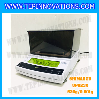 เครื่องชั่งดิจิตอล ทศนิยม 3 ตำแหน่ง รุ่น UP623X 620gx0.001g เครื่องชั่งละเอียดสูง620g เครื่องชั่งน้ำหนัก620g ตาชั่ง620กรัม พิกัดน้ำหนัก 620g ความละเอียด 0.001g ยี่ห้อ SHIMADZU รุ่น UP623X