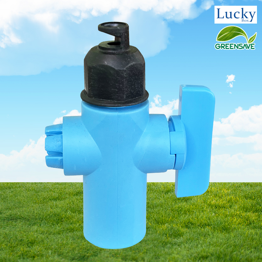 [แพ็ค 5 ชิ้น] สปริงเกอร์ หัวฉีดด้านเดียว (หัวงูเห่า) พร้อมวาล์วเปิด-ปิด จ่ายน้ำ 180 องศา อัตราการไหล 50-90 ลิตร/ชม.