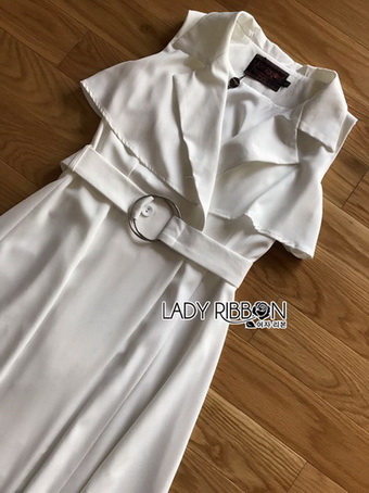 Lady Nelly Neutral Coat Dress