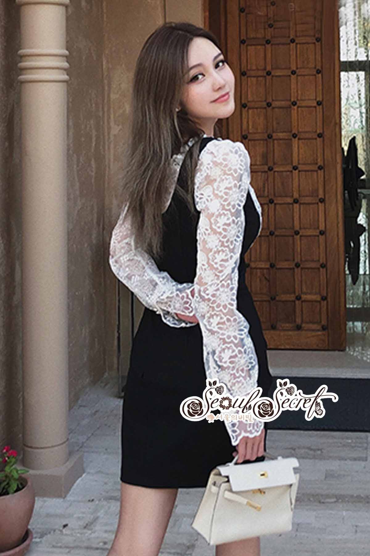 เดรสเรียบหรูดูดีมีสไตล์ เดรสทรงแขนยาวหวานๆ