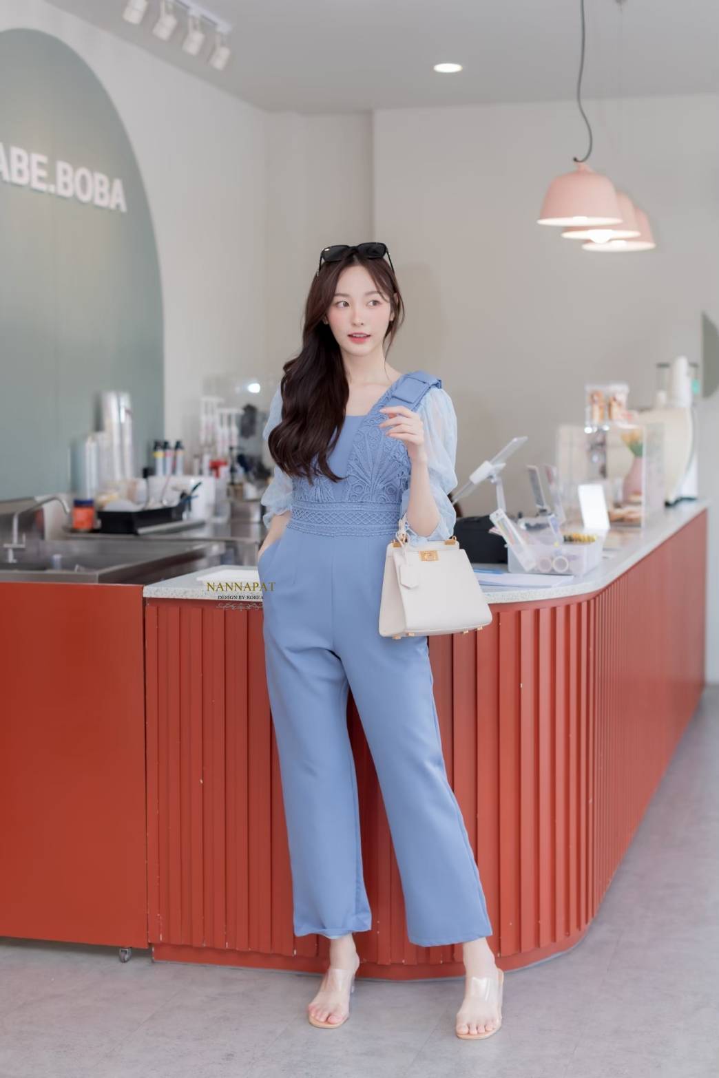 จััมสูทงานซิปหลัง มีฟองน้ำอก