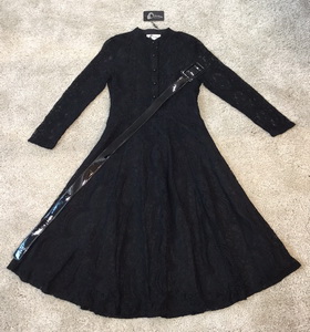 Long dress. ลูกไม้ดำผ้านุ่มลื่นไม่คัน