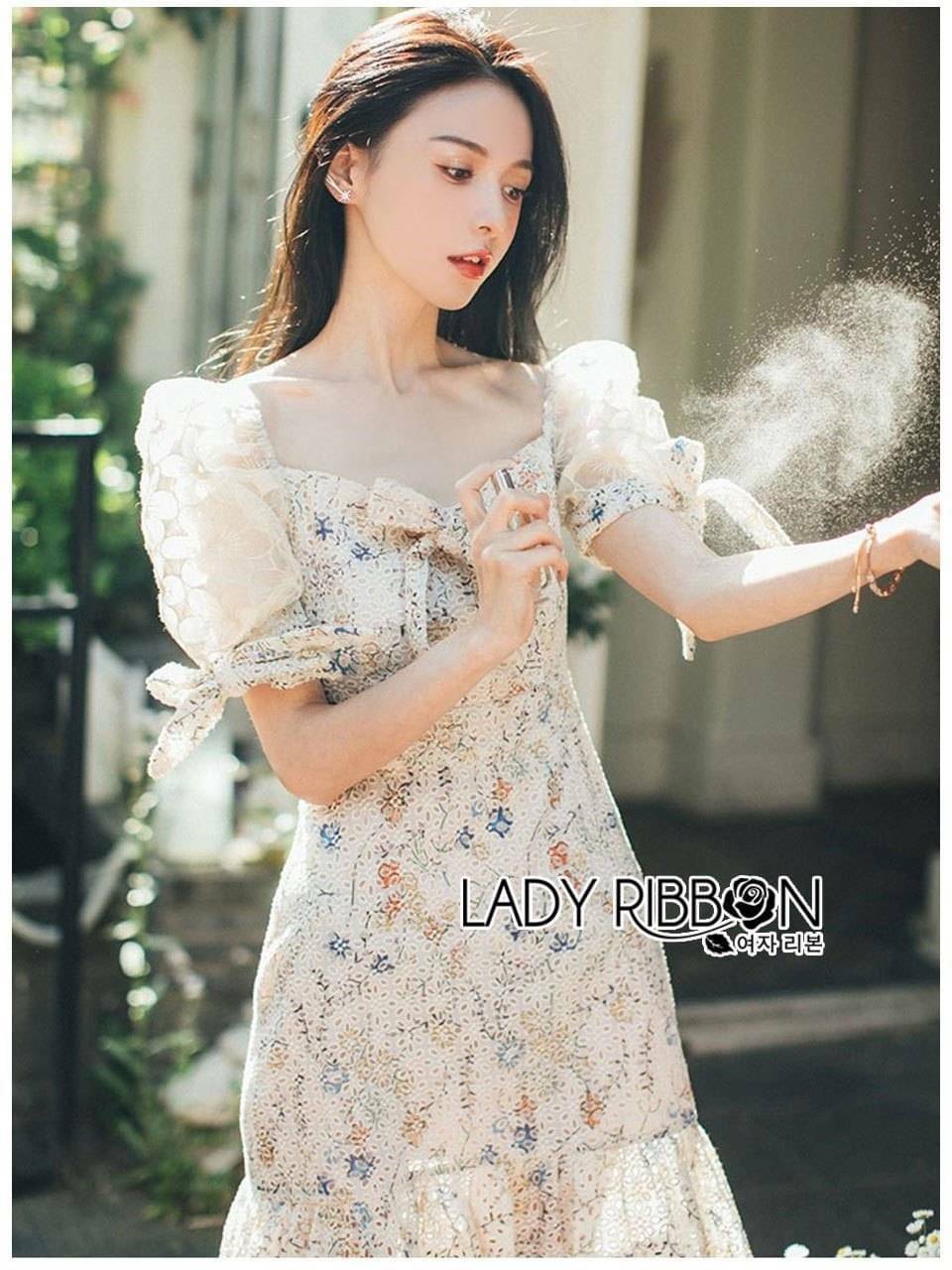 มินิเดรสผ้าคอตตอนพิมพ์ลายดอกไม้