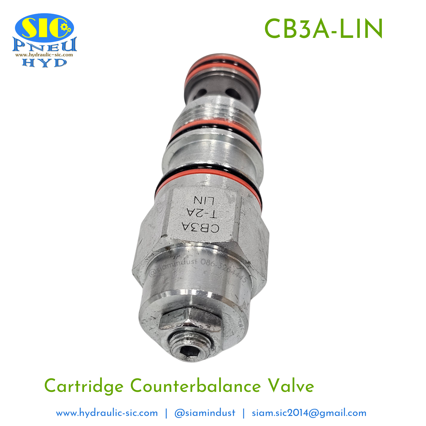 CB3A-T2A-LIN Cartridge Counterbalance Valve (สเปคเทียบ CBEA-LIN ของ SUN Hydraulic)