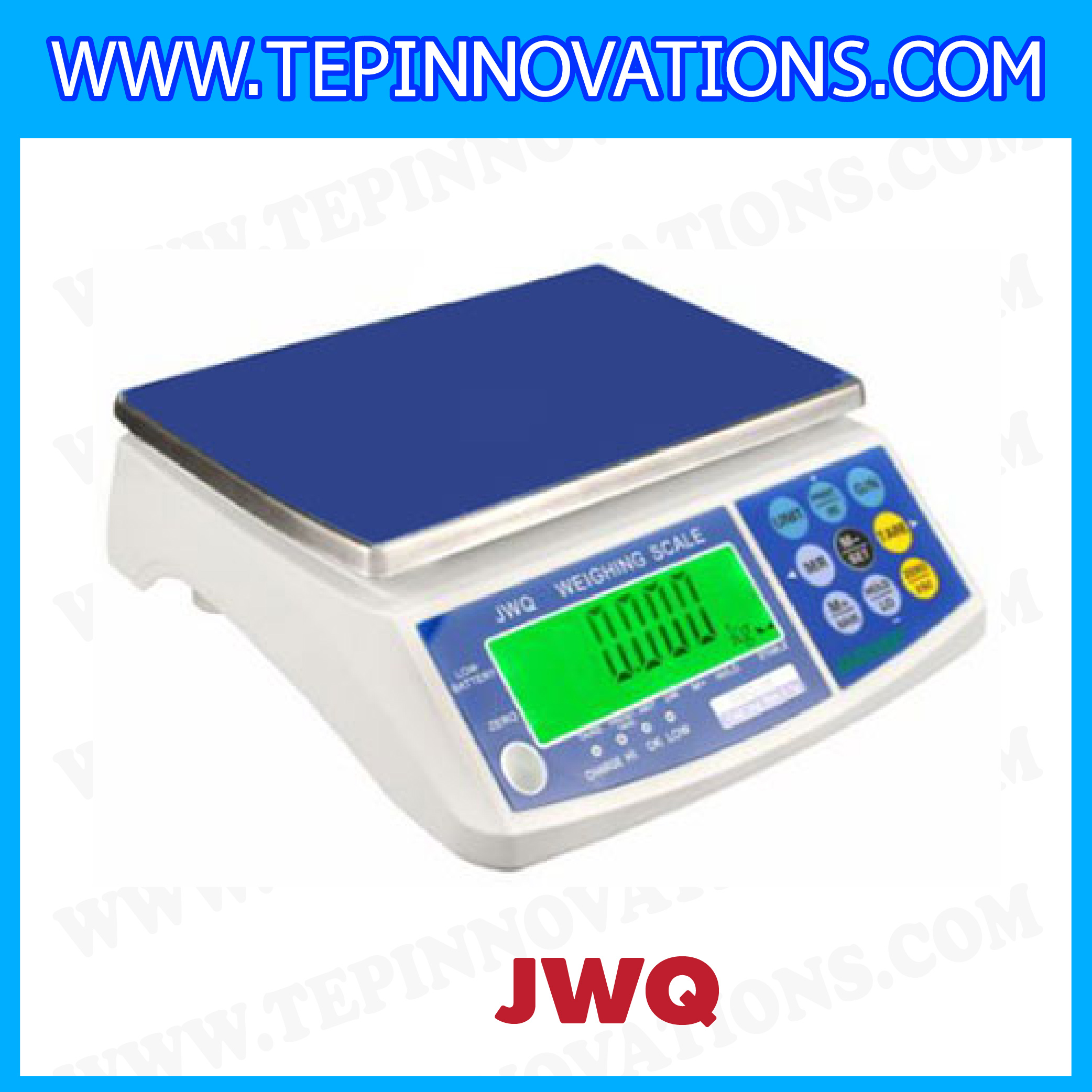 เครื่องชั่งดิจิตอล เครื่องชั่งตั้งโต๊ะ รุ่น JWQ ยี่ห้อ JADEVER พิกัด 3Kg-30Kg (มีใบตรวจรับรองจากสำนักชั่งตวงวัด)