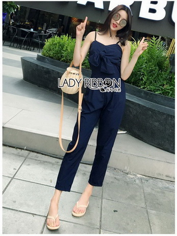 Lady Lily Casual Chic Ribbon Jumpsuit