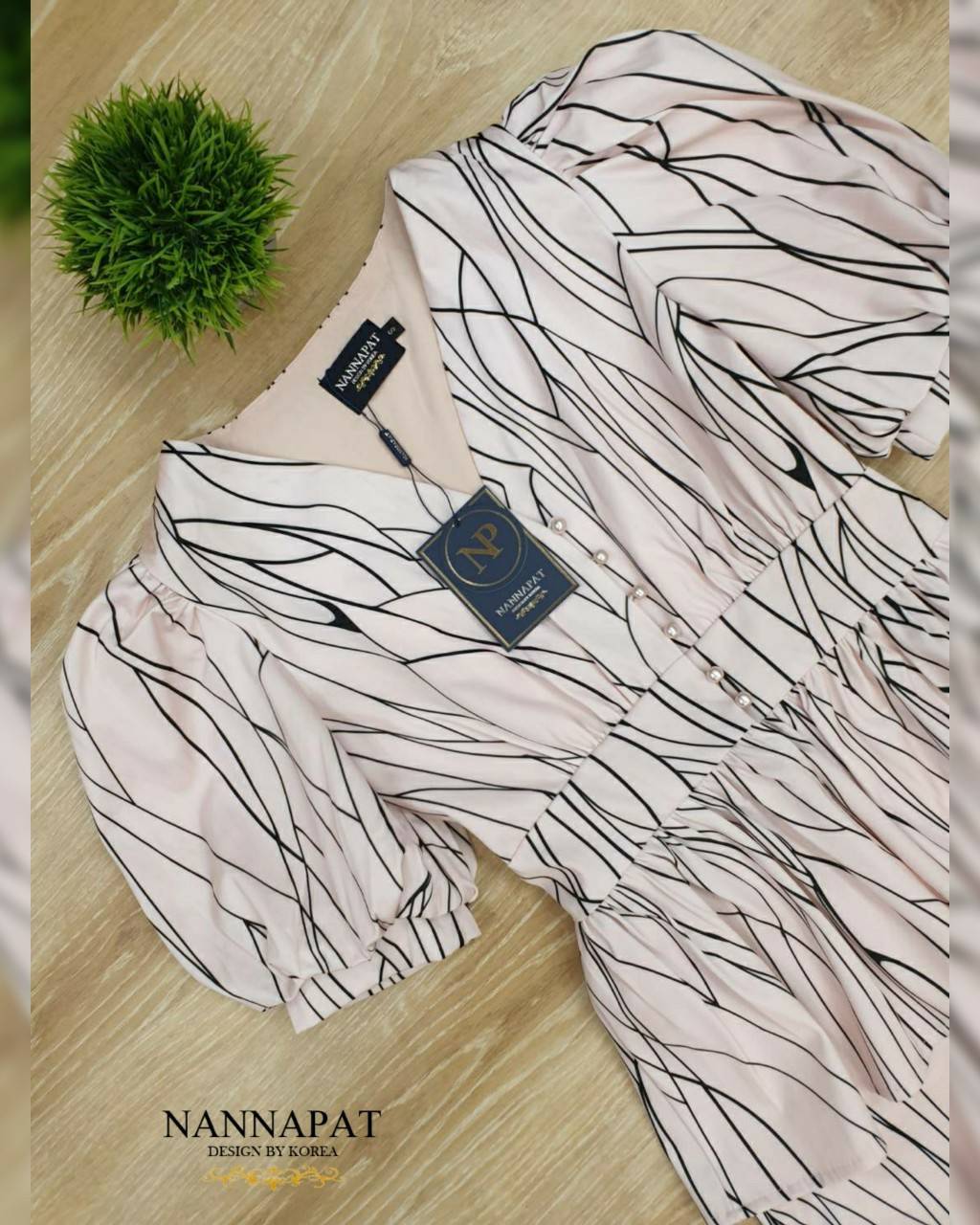 เสื้อกระดุมหน้า แขนเจ้าหญิงสวย