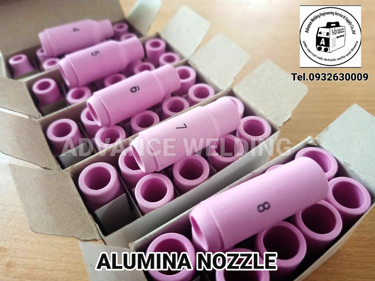 ถ้วยเชื่อมอากอน ( ALUMINA NOZZLE )