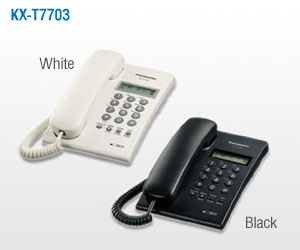 เครื่องโทรศัพท์สายเดี่ยว PANASONIC KX-T7703