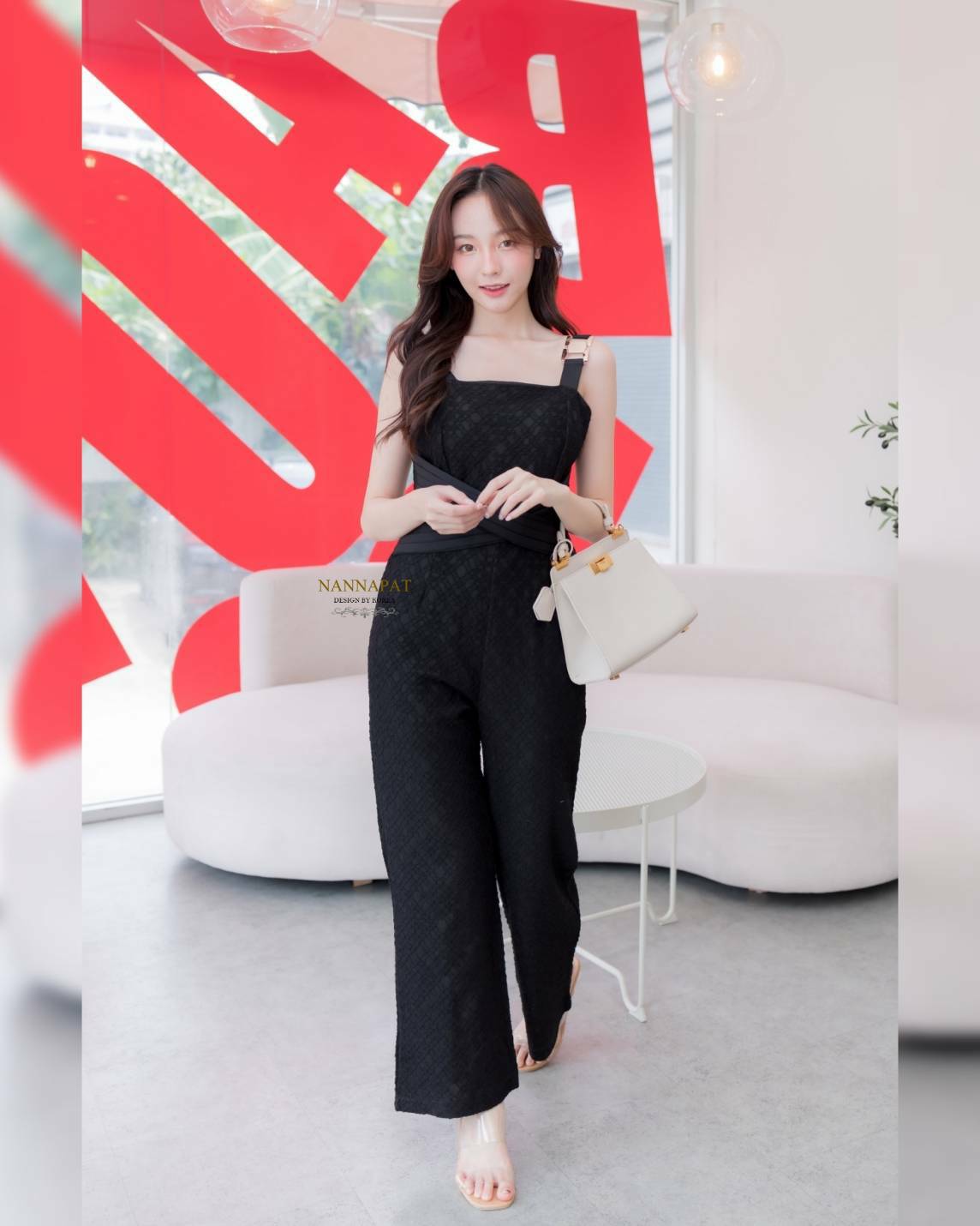 จั้มสูทงานซิปหลัง มีฟองน้ำอก