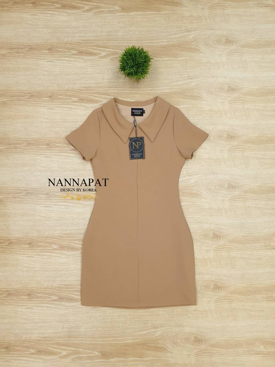 ชุดเดรสผ้าเนื้อดีนุ่มใส่สบาย มีซับใน