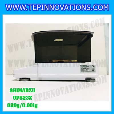 เครื่องชั่งดิจิตอล ทศนิยม 3 ตำแหน่ง รุ่น UP823X 820gx0.001g เครื่องชั่งละเอียดสูง820g เครื่องชั่งน้ำหนัก820g ตาชั่ง820กรัม พิกัดน้ำหนัก 820g ความละเอียด 0.001g ยี่ห้อ SHIMADZU รุ่น UP823X