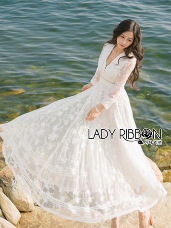 White Cotton Dress เดรสผ้าคอตตอนสีขาว