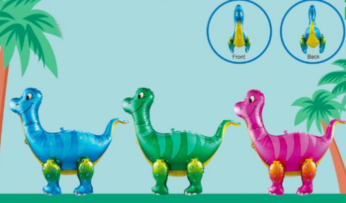 ลูกโป่งไดโนเสาร์แบบยืนตั้งพื้นได้ Dinosaurs Balloons