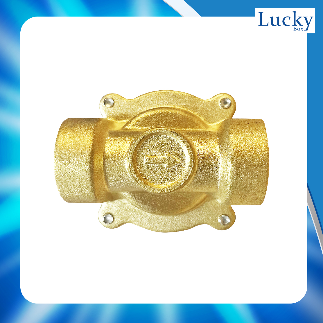 Solenoid Valve โซลินอยด์ทองเหลือง 1 นิ้ว DC24V (แบบเหลี่ยม)