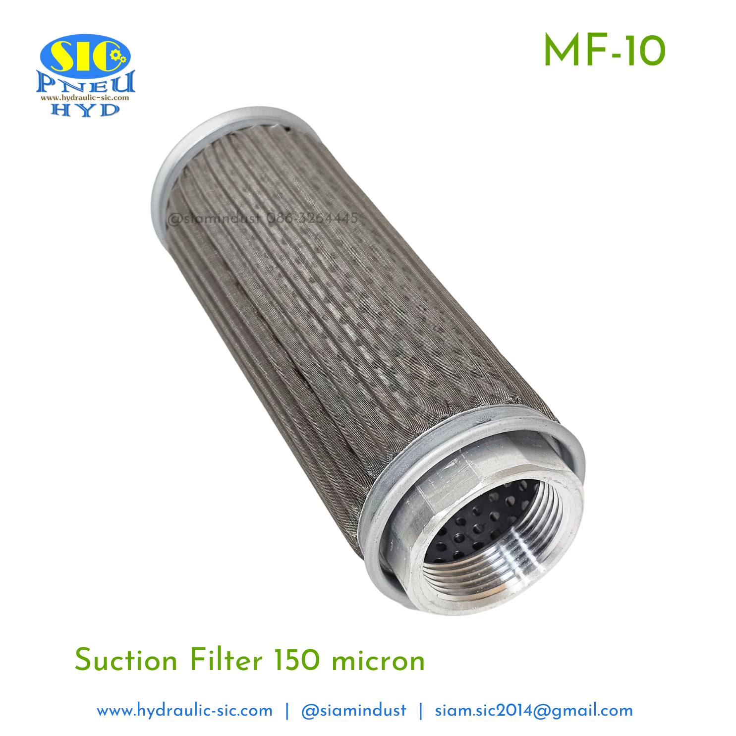 กรองไฮดรอลิค MF-04,MF-06,MF-08,MF-10,MF-12,MF-16 กรองขาดูด Suction Filter : POKE