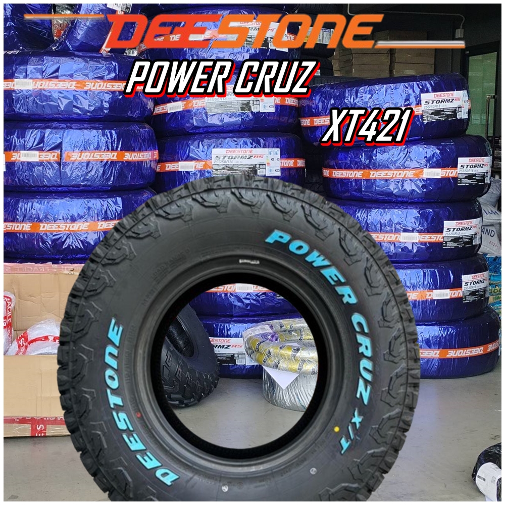 ยางรถยนต์ ขนาด 285/75R16 ,235/75R15 ,265/75R16 ,31x10.50R15 ,245/75R16 ,265/60R18 ,265/70R16 รุ่น POWER CRUZ XT421 ยี่ห้อ Deestone (แถมจุ๊บลม)