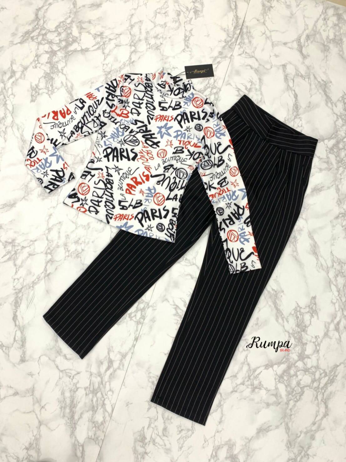 เซทแขนยาวดีไซน์ลวดลายกำลังฮอต