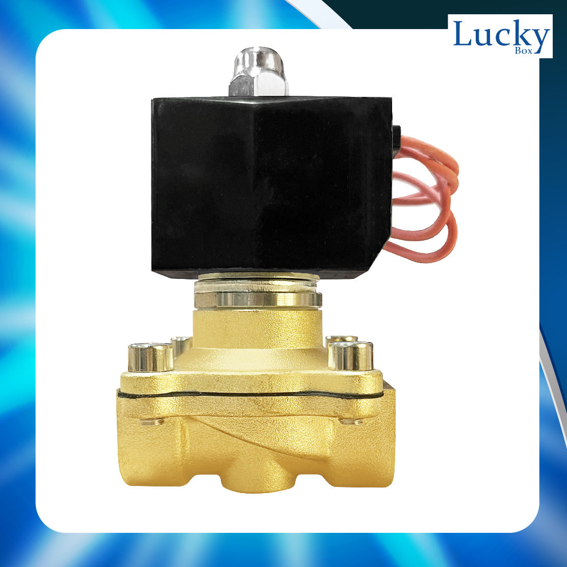 Solenoid Valve โซลินอยด์ทองเหลือง 1/2 นิ้ว (4 หุน) AC220V