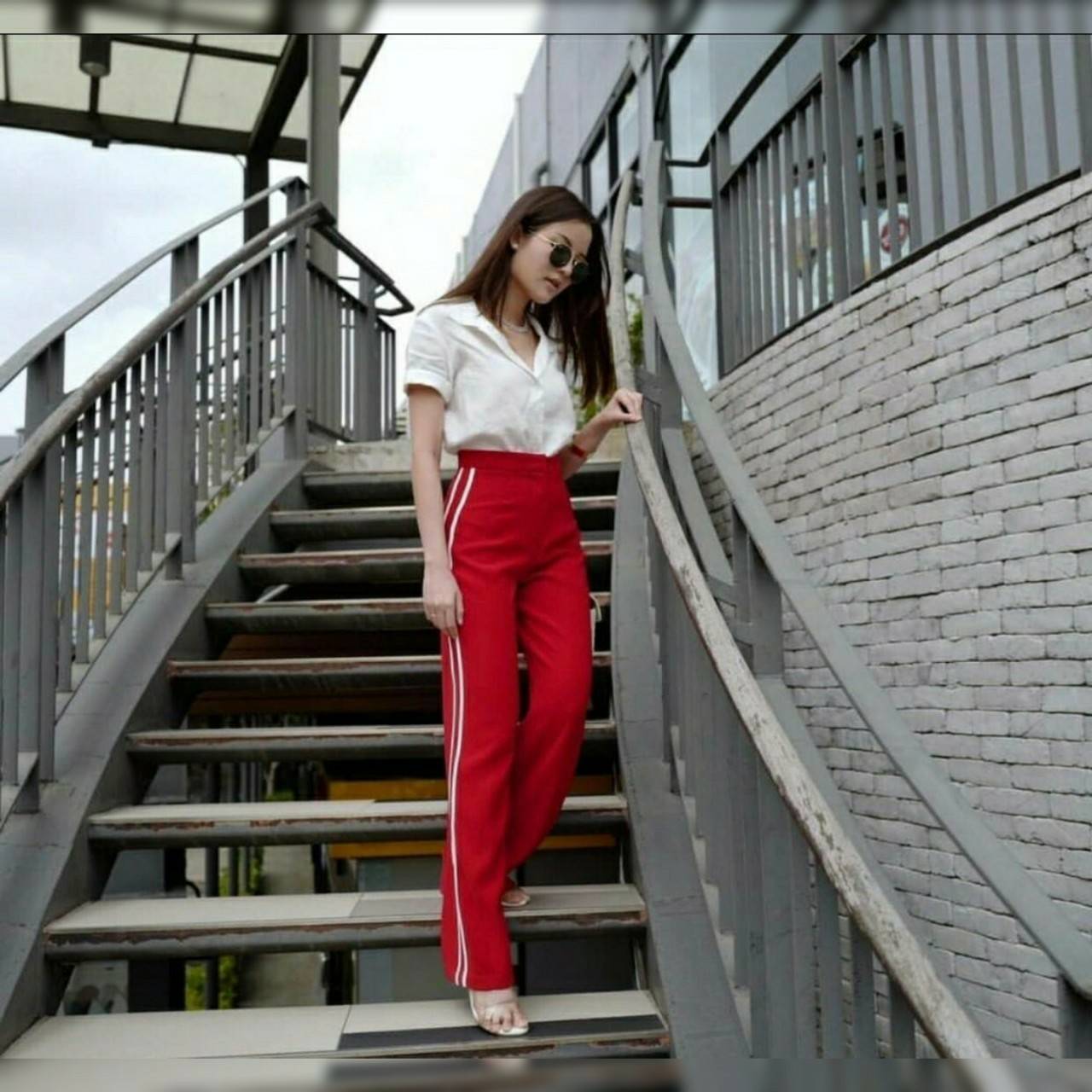 สื้อเชิตคอปก กระดุมหน้า