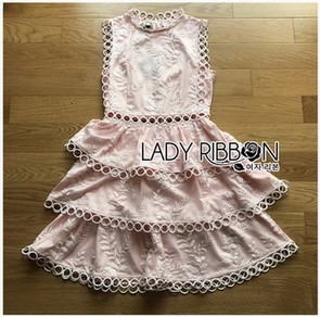 Lady Layla Baby Pink Ruffle Layered