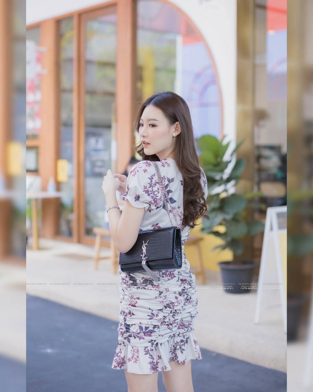 ชุดเดรสงานซิปหลัง เข้ารูปเก็บทรงสวย