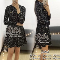ST13310716 🍀สินค้าพร้อมส่ง🍀 한국에 의해 설계된 2Sister Made, Black Gorgeous Beauty Lace