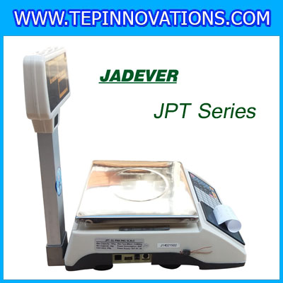 เครื่องชั่งดิจิตอล30กิโลกรัมมีปริ้น ยี่ห้อ JADEVER รุ่น JPT Series ความละเอียด0.005kg (ผ่านตรวจรับรองจากสำนักงานกลางชั่งตวงวัด)