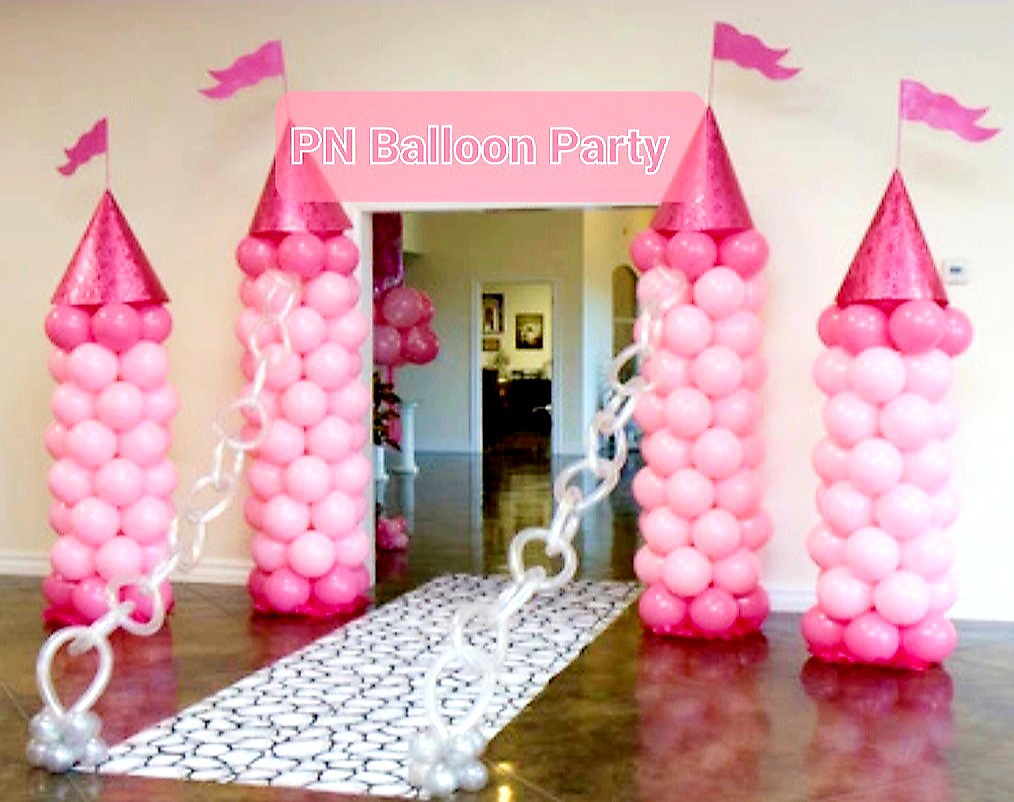เสาลูกโป่งปราสาทเจ้าหญิง Casel Balloon Standing ลูกโป่งงานปาร์ตี้ งานวันเกิด