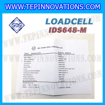 โหลดเซลล์ (Load cell) stainless steel IDS648-M สำหรับรองรับน้ำหนักเครื่องชั่ง พิกัด 1T,2.2T,3.3T,4.7T