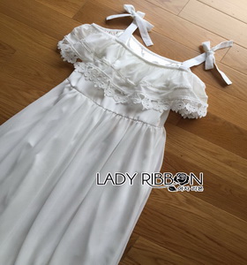 Lady Ribbon Maxi Dress เดรสยาว