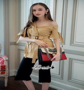 เซตเสื้อผ้าแฟชั่นสไตล์เกาหลีเก๋ๆพร้อมส่ง