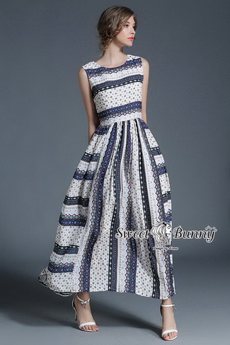 Maxi ผ้าเนื้อดีผ้าสลับลายขวาง