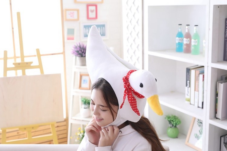 หมวกเป็ดสีขาว เป็ดย่าง MK