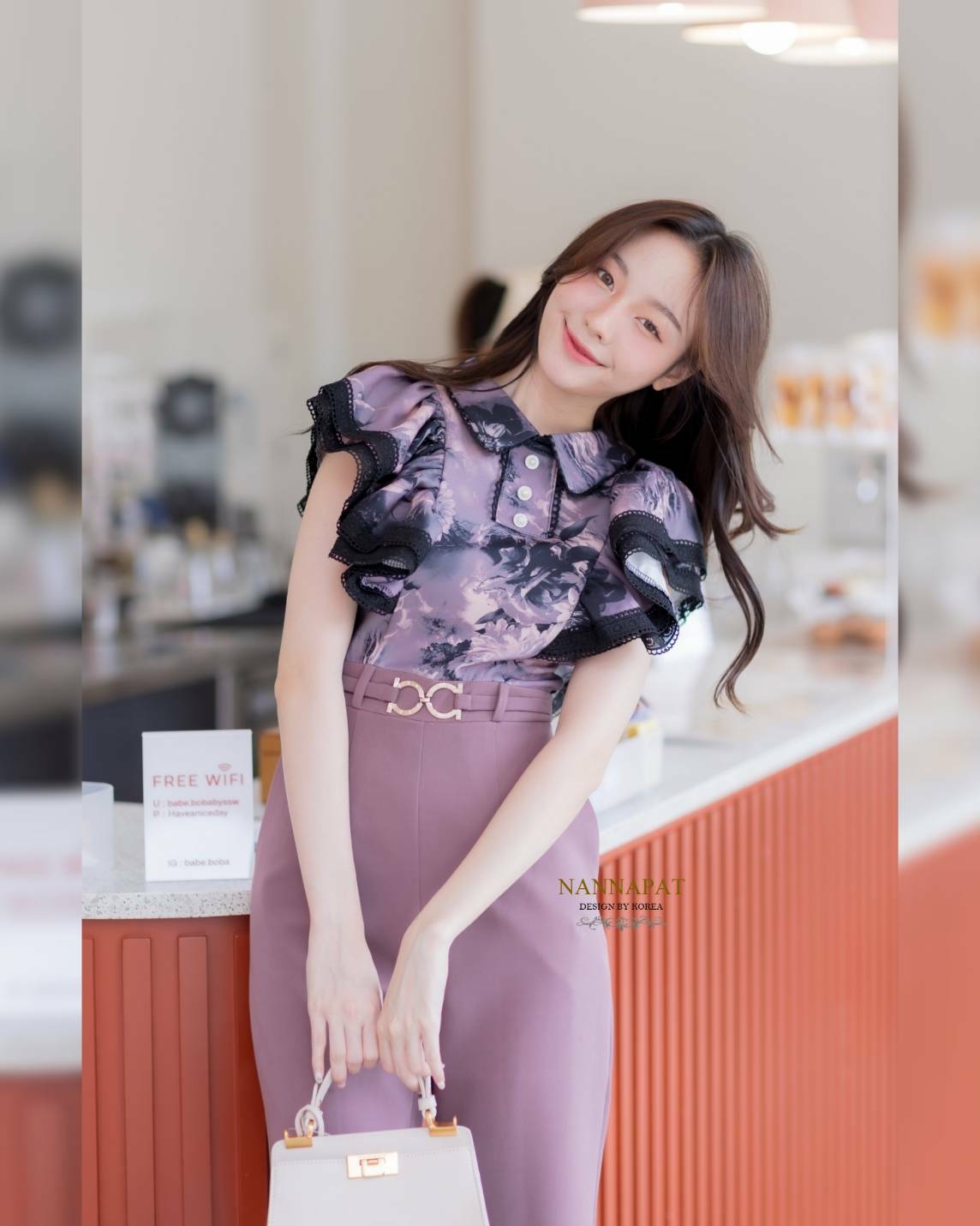 จั้มสูทผ้าหนานุ่มมีซับใน