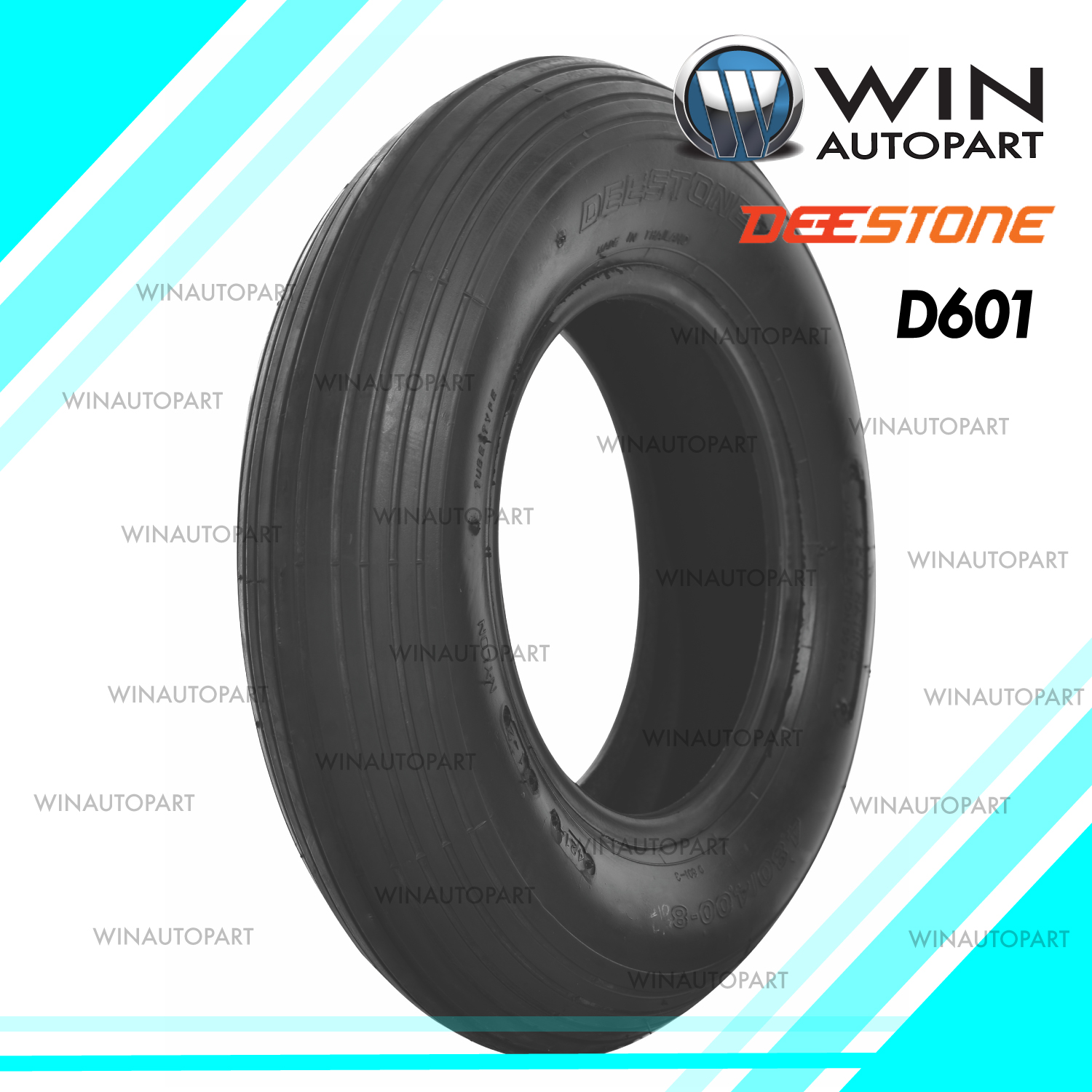 4.80/4.00-8 4PR ยี่ห้อ DEESTONE รุ่น D601 TL ยางรถอุตสาหกรรม & รถเข็น