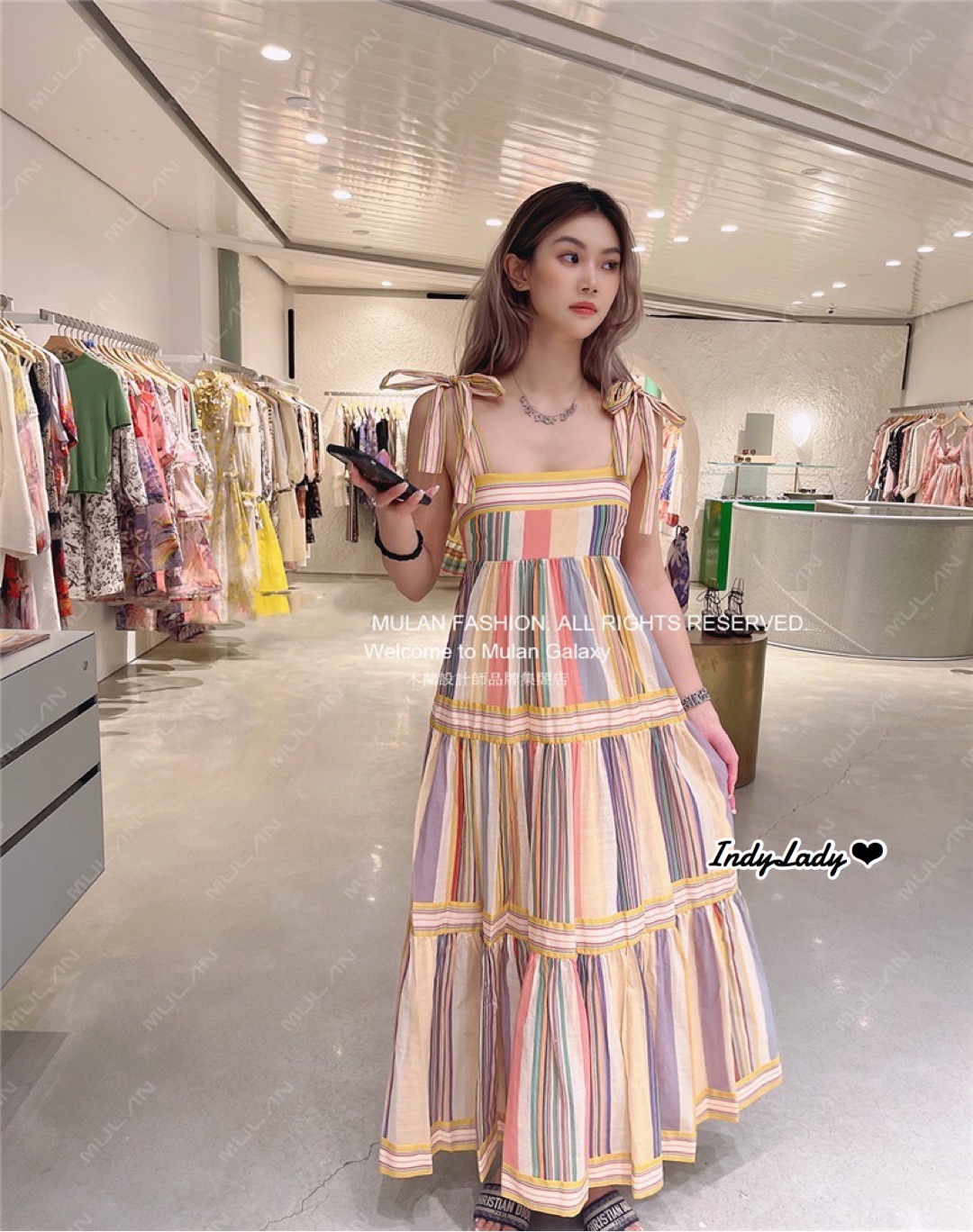 เดรสสายเดี่ยว งานสวย
