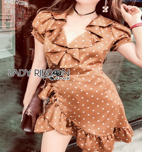 Crepe Lady Ribbon Mini Dress มินิเดรส