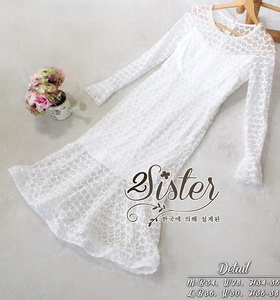เดรสสีขาวลุคเรียบหรู เนื้อผ้าorganza