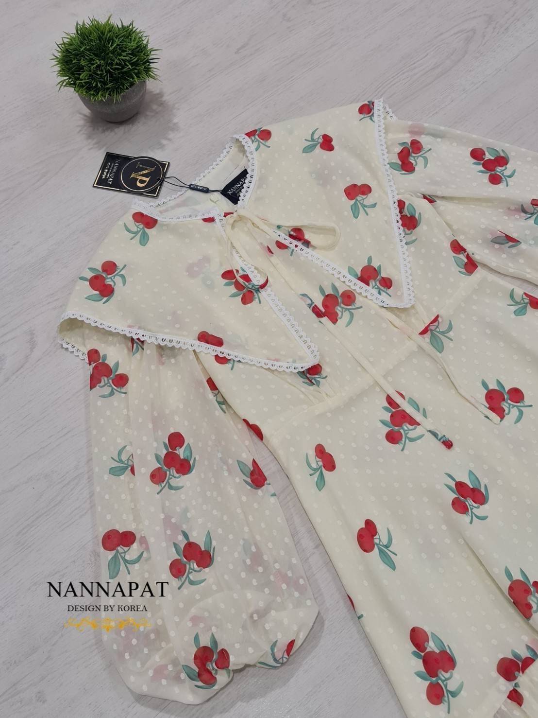 งานซิปหลัง แขนพองสวย