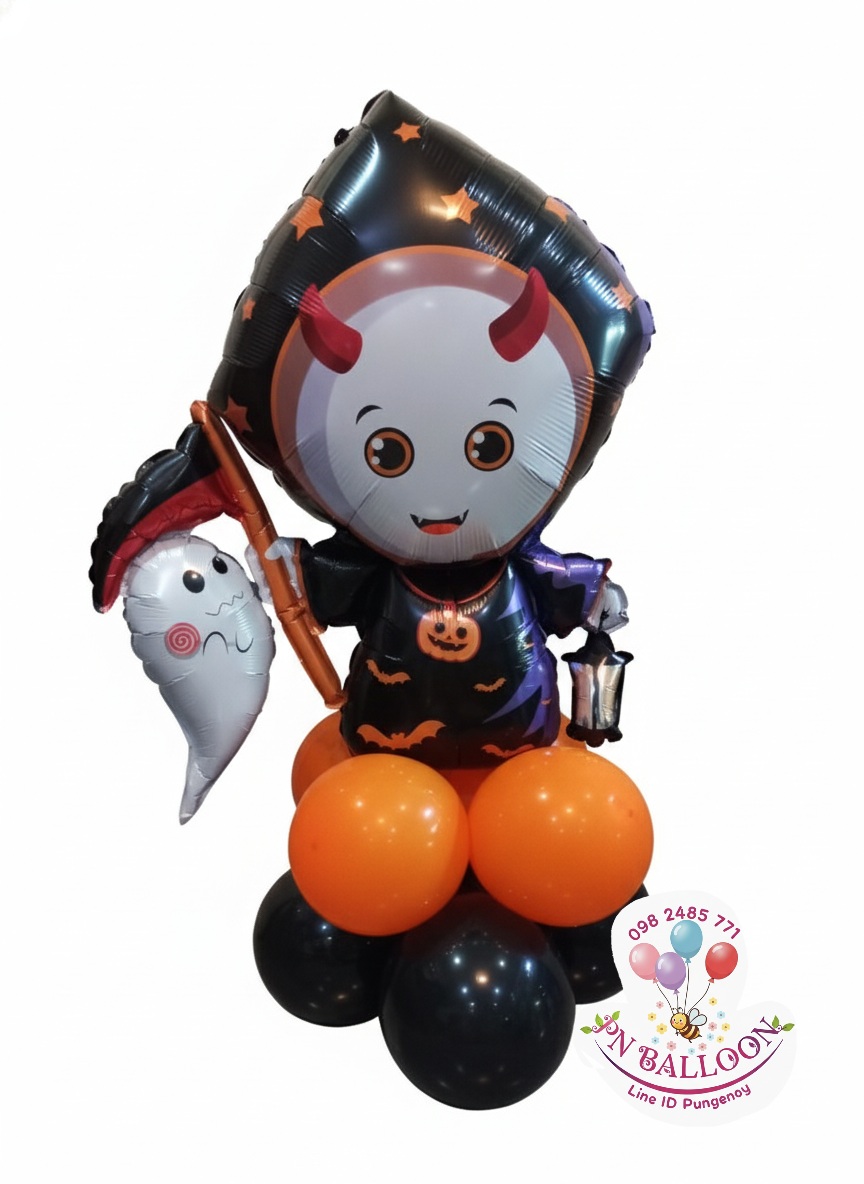ลูกโป่งวันฮาโลวีน แบบตั้งพื้น 2 ชั้น Halloween Balloons