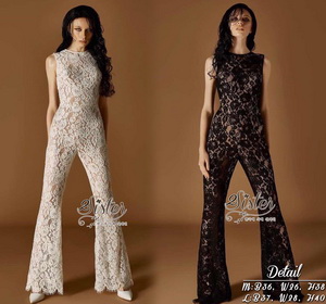 จัมป์สูทลูกไม้ขายาว สวยเก๋