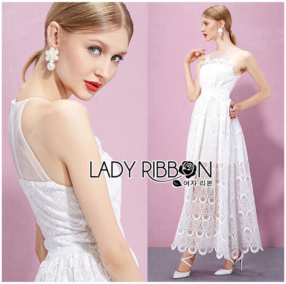 Lady Ribbon's Made 🎀 Lady Janice Sweet Sexy Lace Evening Dress เดรสสายเดี่ยวผ้าลูกไม้สไตล์หวานปนเซ็กซี่ lady ribbon dress ใครกำลังมองหาชุดไปงานแต่งงาน ลองชุดนี้ดูสิคะ สวยมากๆ ใส่แล้วหุ่นดีสุดๆ ทรงชุดเก๋ไม่เหมือนใคร ช่วงคอเสื้อ