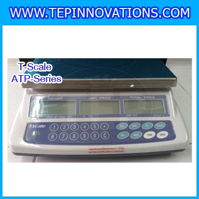 เครื่องชั่งดิจิตอลคำนวณราคา T-Scale รุ่น ATP-30 เครื่องชั่งดิจิตอลคำนวณราคาพิกัด 30kg กิโลคำนวณราคา เครื่องชั่งคิดเงิน ตาชั่งคิดเงิน กิโลคิดเงินได้ พิกัดน้ำหนัก 30kg อ่านค่าละเอียด 5g (ผ่านตรวจรับรองจากสำนักงานกลางชั่งตวงวัด)