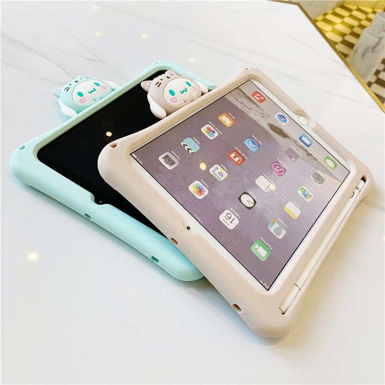 เคสซิลิโคนการ์ตูนชินนามอนโรล (ใส่ปากกาได้) - เคสไอแพดมินิ 1/2/3