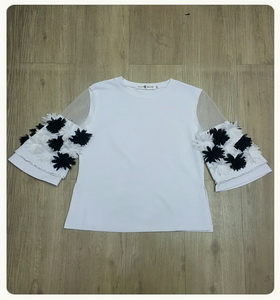 เสื้อลูกไม้ผ้าคอตตอนแฟชั่นนุ่ม