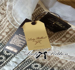 Lady Ribbon Crochet Navy Sleeveless Blouse