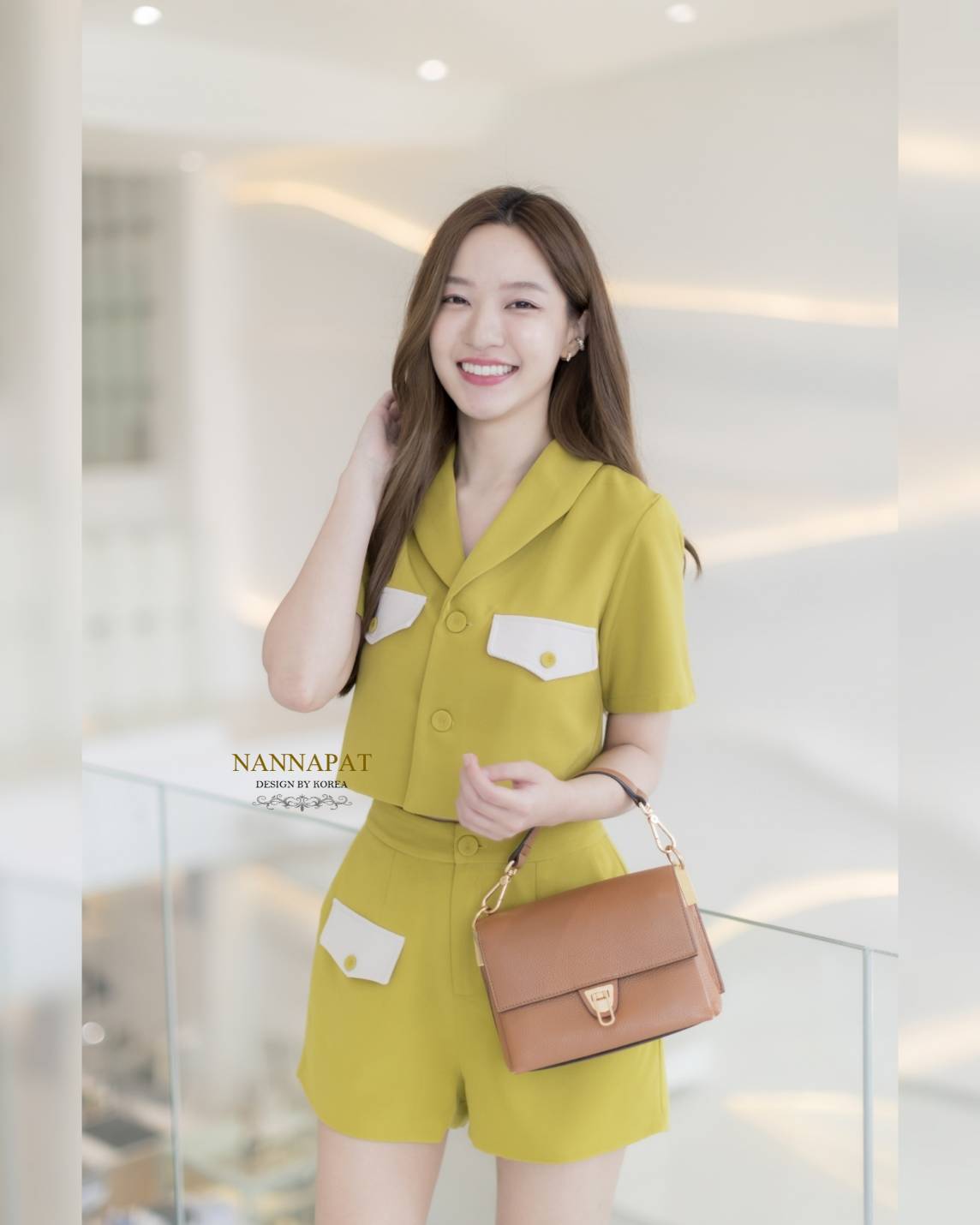 เสื้อทูโทนตัดสีลงตัว ซิปหลัง